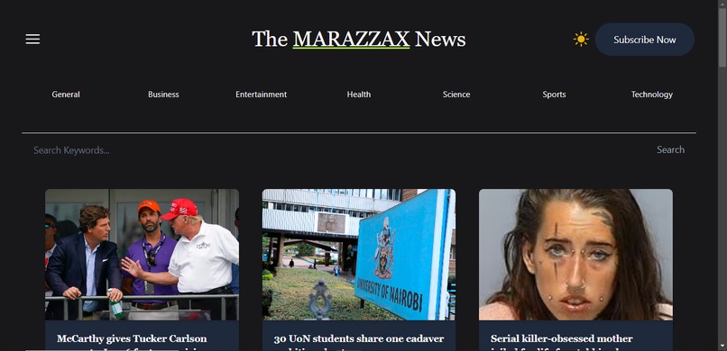 The MARAZZAX News – screenshot 3