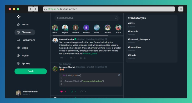 Devhub – screenshot 3