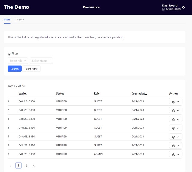 Refine Web3 + JWT authentication  – screenshot 5