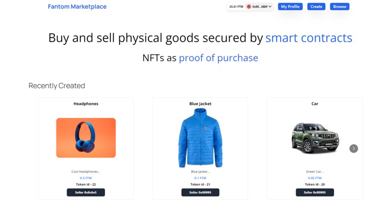 Fantom Marketplace – screenshot 1