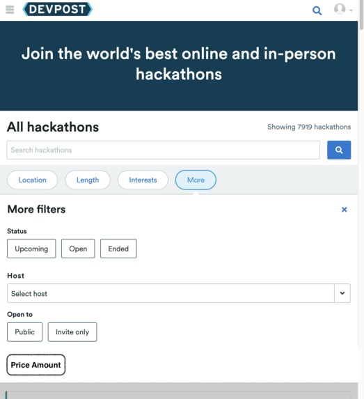 Filter by winning price – screenshot 3