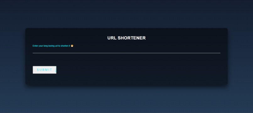 url-shortener – screenshot 2