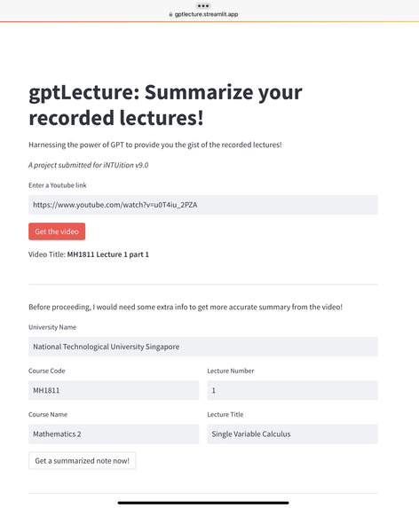 gptLecture – screenshot 2