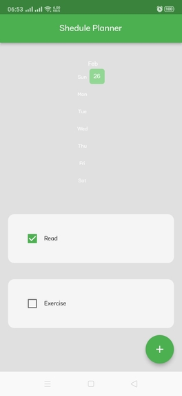 Sheduler-App – screenshot 1