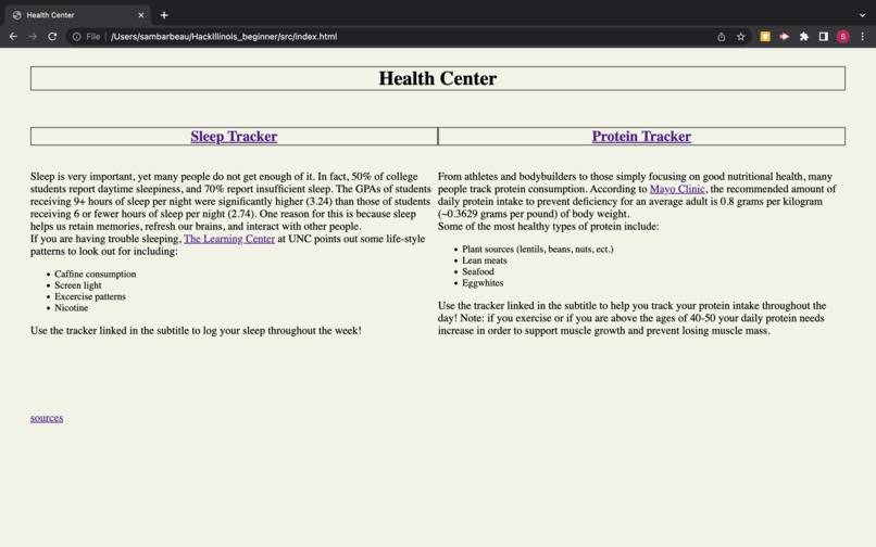 Health Center – screenshot 1