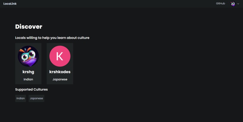 LocaLink – screenshot 2