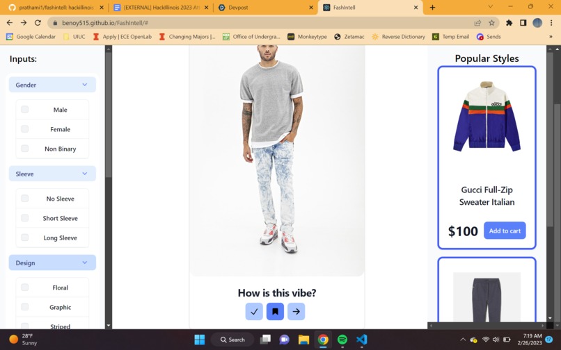 FashIntell – screenshot 1