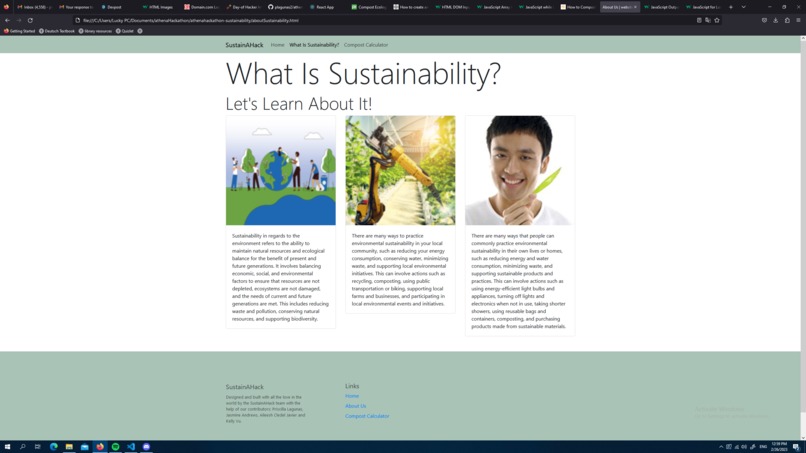 SustainAHack – screenshot 2
