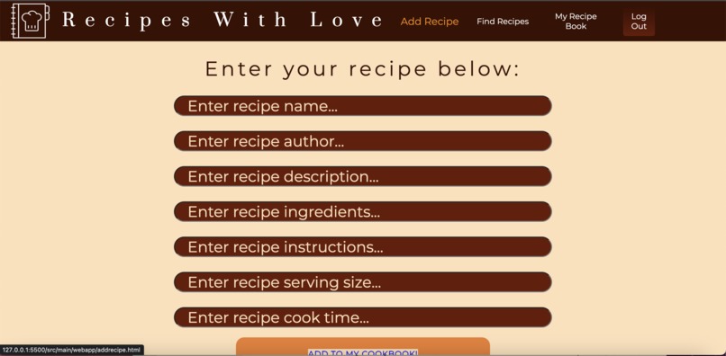 Recipes With Love – screenshot 2