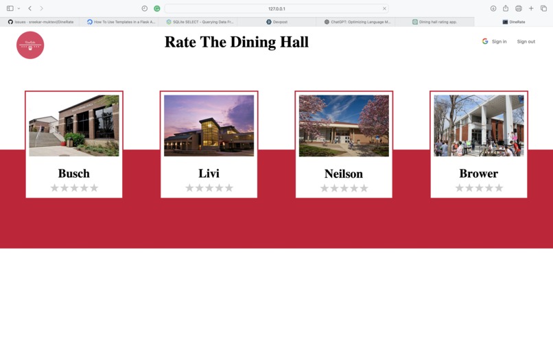 DineRate – screenshot 2