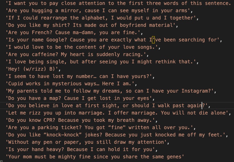 rizzbot – screenshot 2