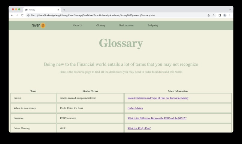 revenU – screenshot 2