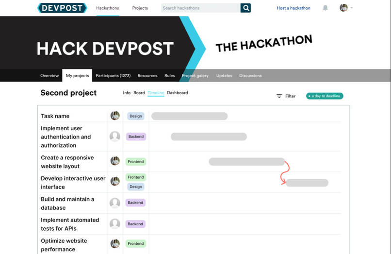 Devpost Teamspace – screenshot 3