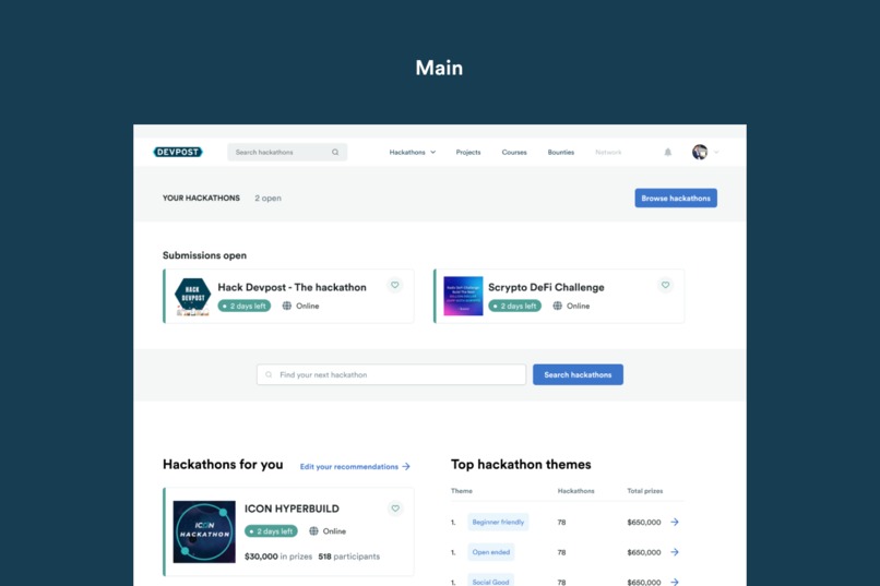 The 2023 Devpost #2. Bookmark – screenshot 1