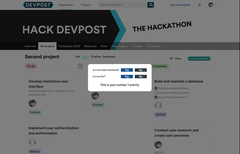 Devpost Teamspace – screenshot 5