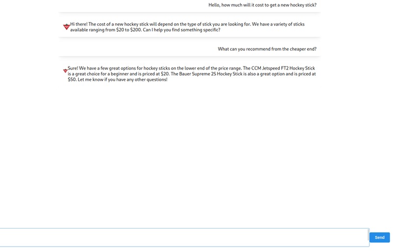 Canadian Tire AI Customer Service – screenshot 1