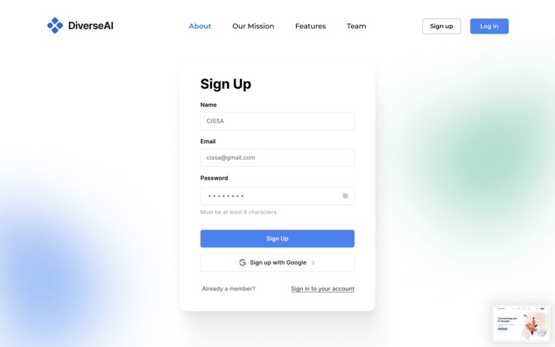 DiverseAI – screenshot 2