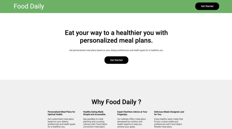 foodDaily – screenshot 1