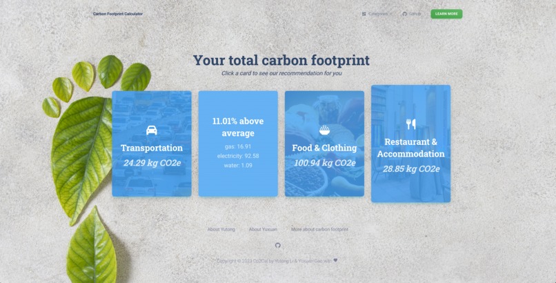 Co2Cal – screenshot 5