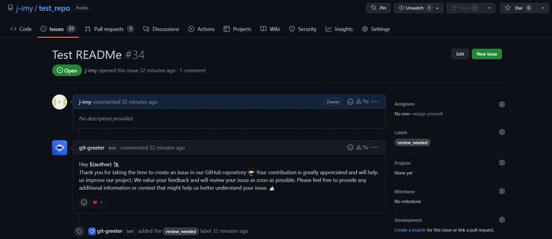 git-greeter – screenshot 1