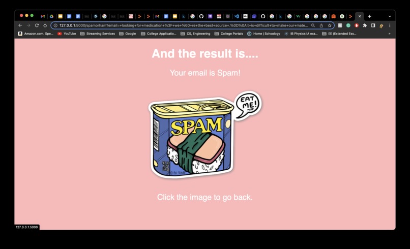 Spam or Ham – screenshot 2
