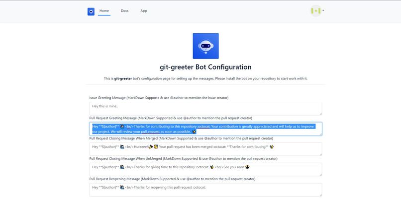 git-greeter – screenshot 2