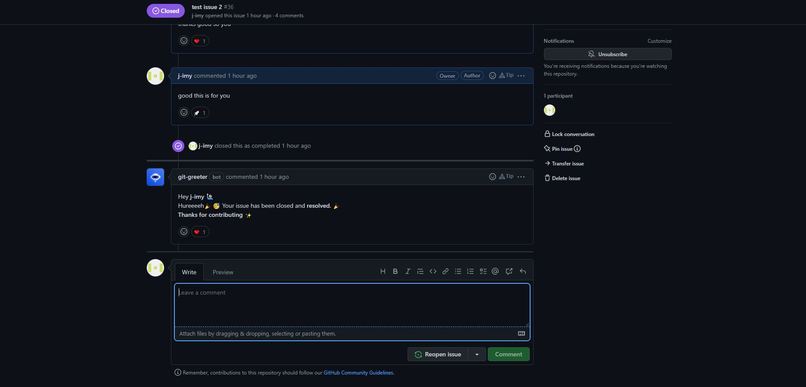 git-greeter – screenshot 3