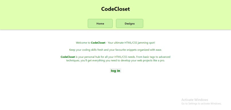 CodeCloset – screenshot 1