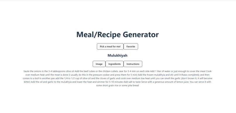 Recipe Generator – screenshot 1