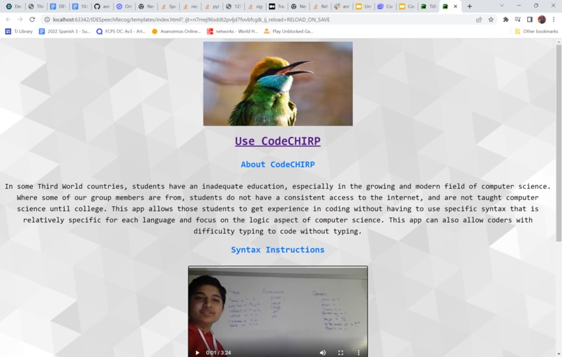 CodeCHIRP – screenshot 1