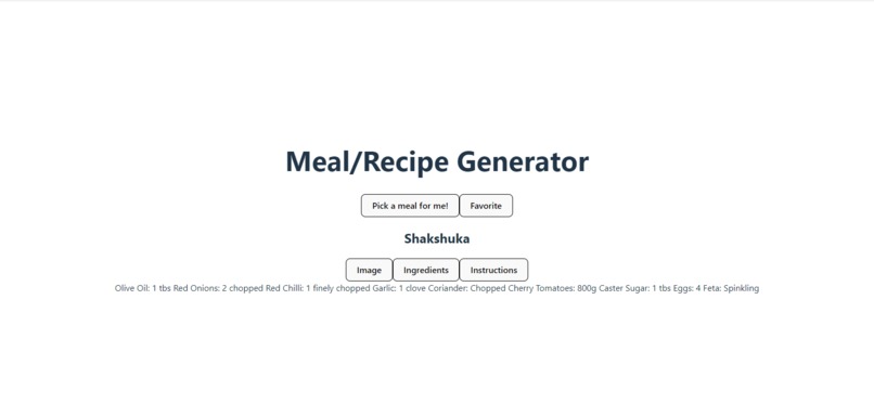 Recipe Generator – screenshot 3