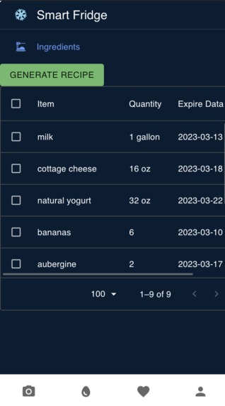 Smart Fridge – screenshot 2