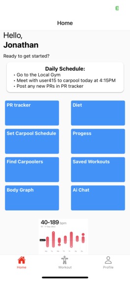 AresFit – screenshot 2