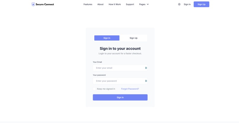 SECURE CONNECT – screenshot 2