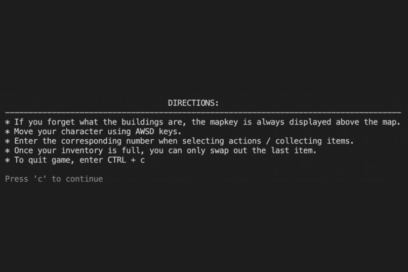 Silver Hollow Command Line Game – screenshot 2