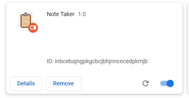 Note Taker Chrome Extension – screenshot 4