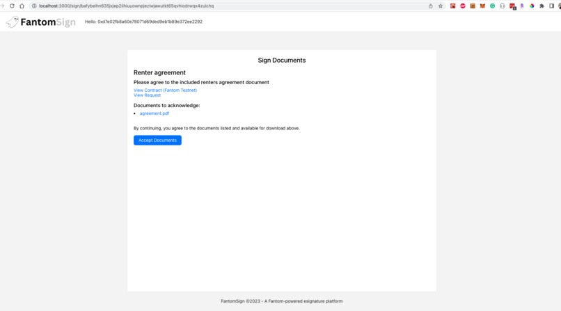 Fantomsign: Smart contract document signing – screenshot 6