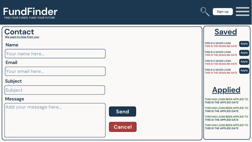 FundFinder – screenshot 1