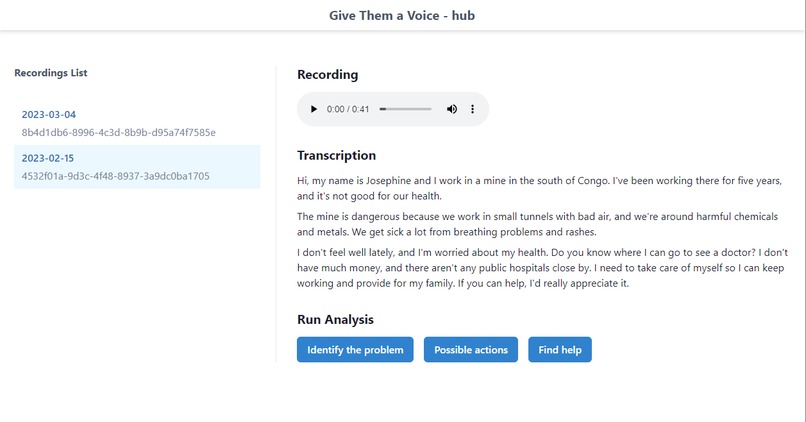 Give Them a Voice – screenshot 1