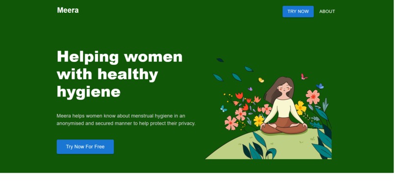 Meera - helping women maintain hygeine – screenshot 1