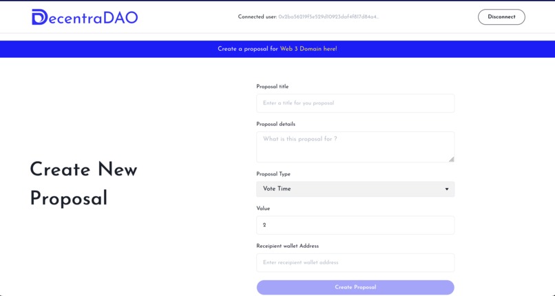 DecentraDAO – screenshot 5