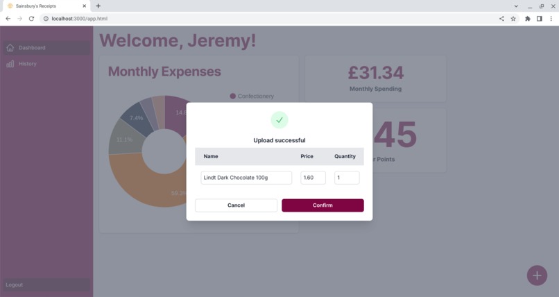 Sainsbury's Receipt scanner & purchase history – screenshot 4