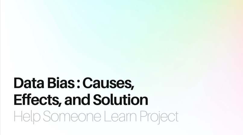 Data bias in Society – screenshot 1
