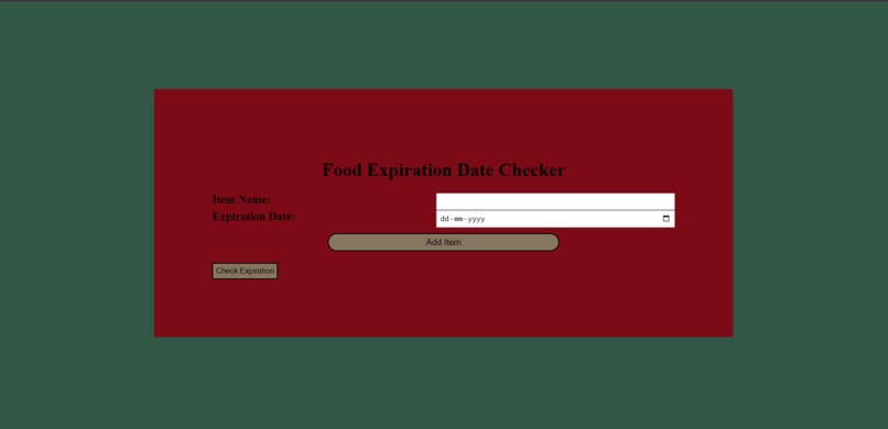 Food Expiration Date Checker – screenshot 1