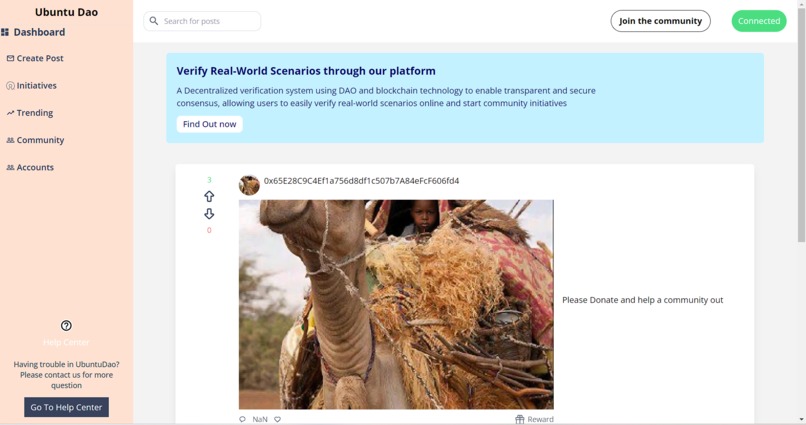 Ubuntu DAO – screenshot 1