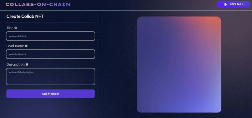 Collabs-On-Chain – screenshot 2
