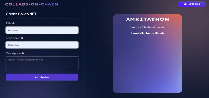 Collabs-On-Chain – screenshot 3