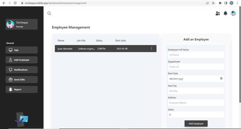 On-Cheque – screenshot 6