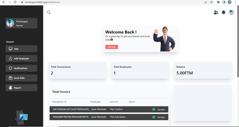 On-Cheque – screenshot 2