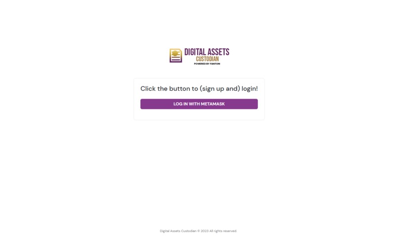 Digital Assets Custodian – screenshot 1